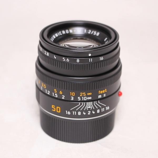 Leica Summicron M 50mm f/2 Lens Black Anodised