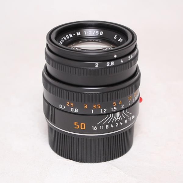 Leica Summicron M 50mm f/2 Lens Black Anodised