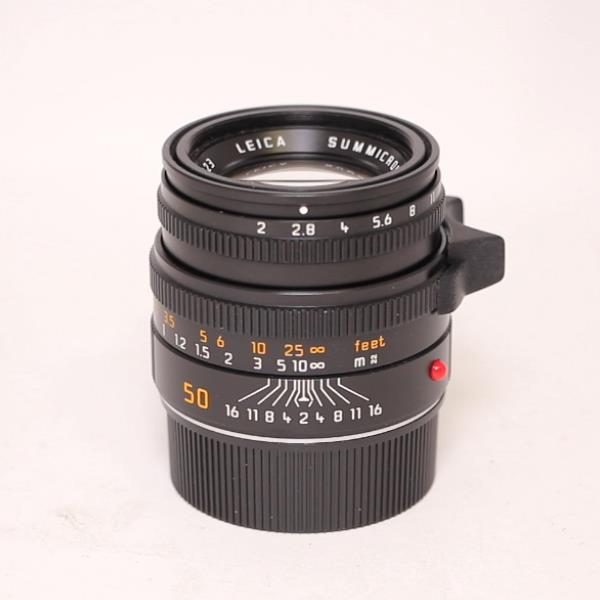 Leica Summicron M 50mm f/2 Lens Black Anodised