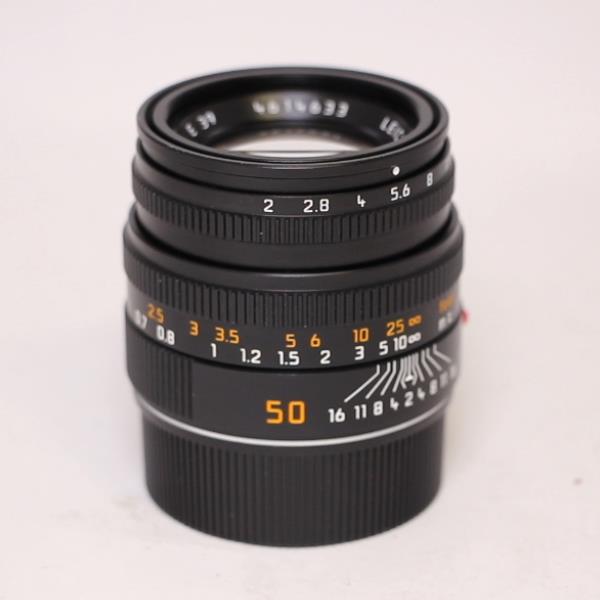 Leica Summicron M 50mm f/2 Lens Black Anodised