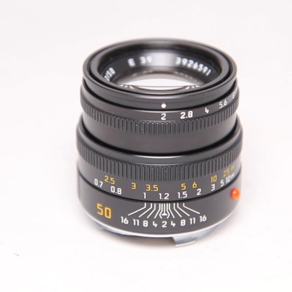 Leica Summicron M 50mm f/2 Lens Black Anodised