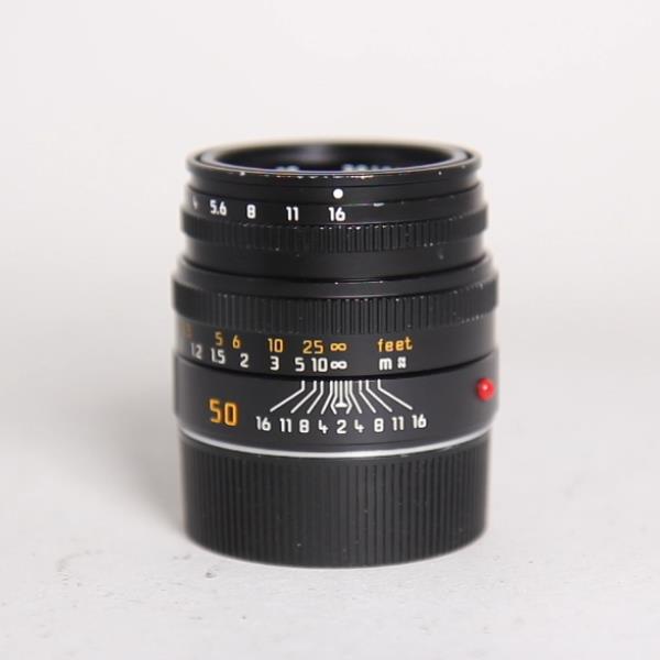 Leica Summicron M 50mm f/2 Lens Black Anodised