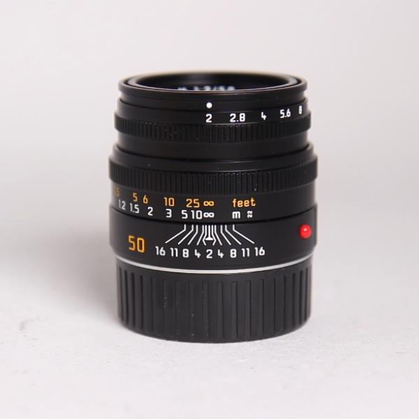 Leica Summicron M 50mm f/2 Lens Black Anodised