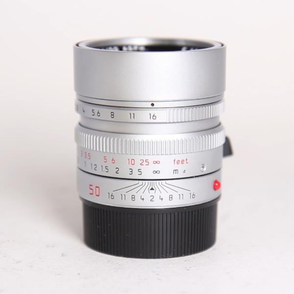 Used Leica Summilux M 50mm f/1.4 ASPH Lens Silver Chrome Edition