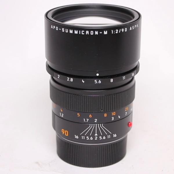 Used Leica APO Summicron-M 90mm f/2 ASPH Lens Black Anodised