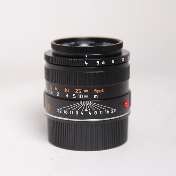Used Leica Macro Elmar M 90mm f/4 Lens Black Anodised