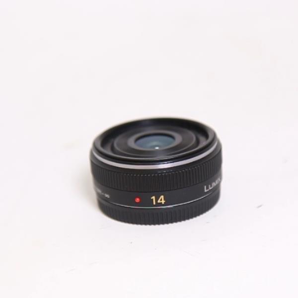 Used Panasonic Lumix G 14mm f/2.5 ASPH II Pancake Lens Black