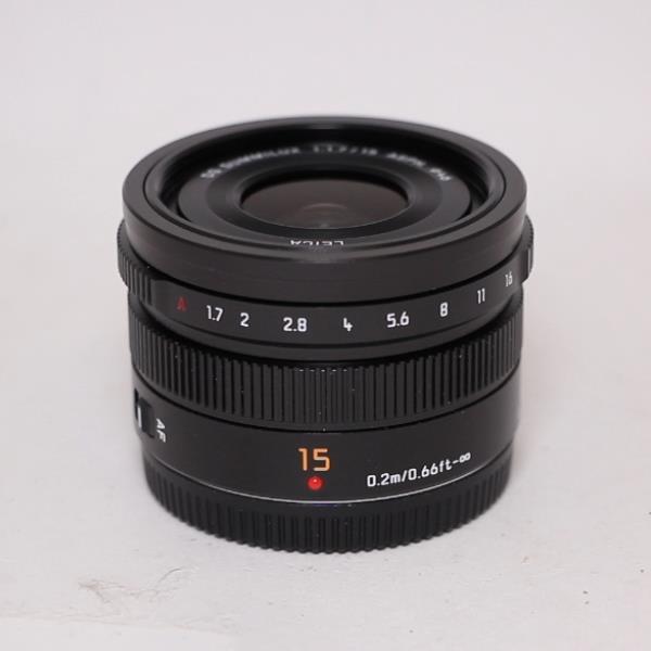 Used Panasonic Leica DG Summilux 15mm f/1.7 ASPH Lens Black