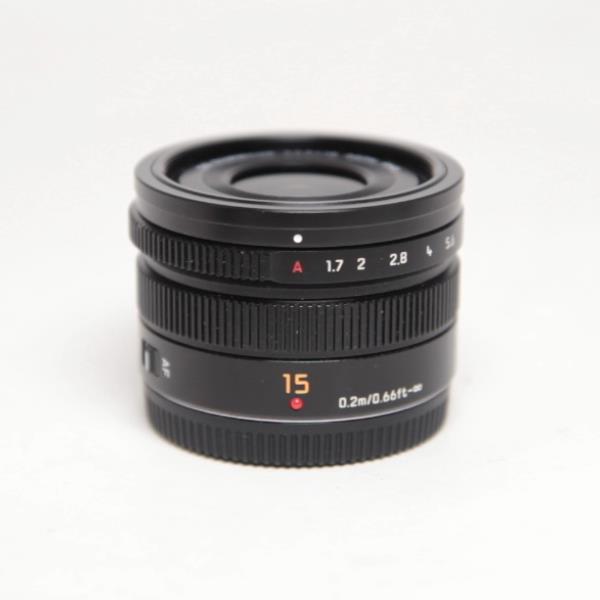 Used Panasonic Leica DG Summilux 15mm f/1.7 ASPH Lens Black