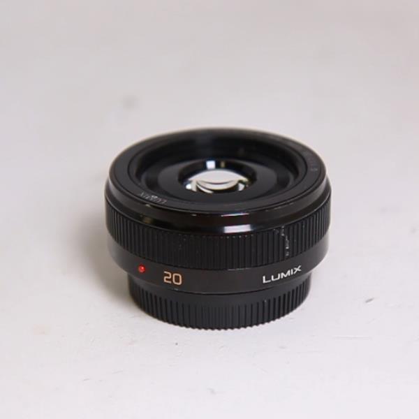 Used Panasonic Lumix G 20mm f/1.7 II ASPH Pancake Lens Black