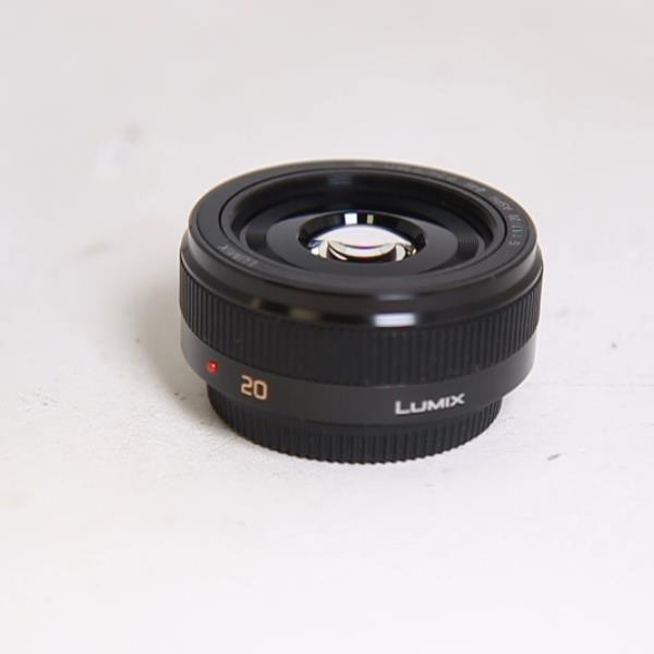 Used Panasonic Lumix G 20mm f/1.7 II ASPH Pancake Lens Black
