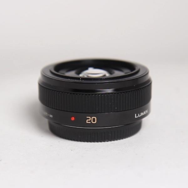 Used Panasonic Lumix G 20mm f/1.7 II ASPH Pancake Lens Black