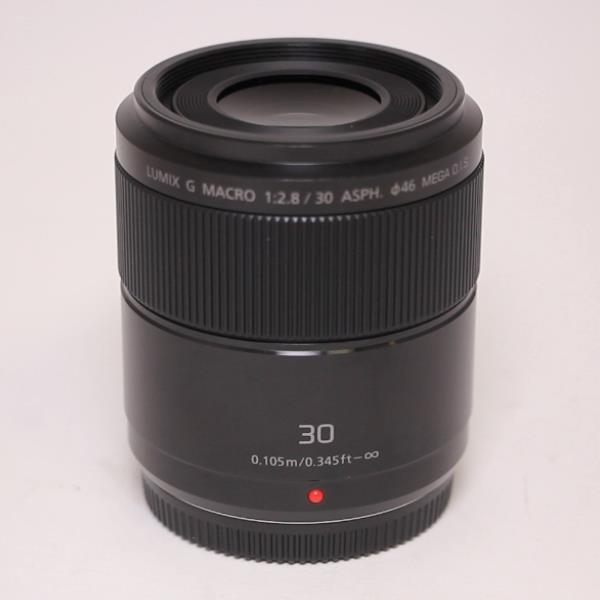 Used Panasonic Lumix G Macro 30mm f/2.8 ASPH MEGA O.I.S. Lens Black