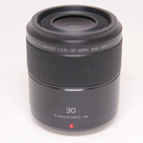 Used Panasonic Lumix G Macro 30mm f/2.8 ASPH MEGA O.I.S. Lens Black