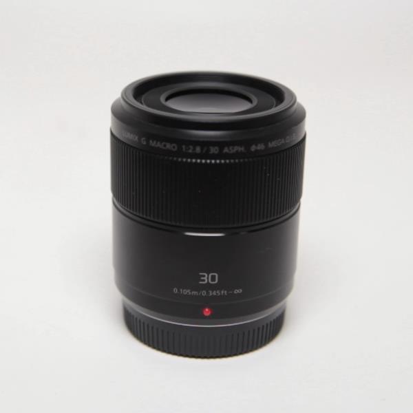 Used Panasonic Lumix G Macro 30mm f/2.8 ASPH MEGA O.I.S. Lens Black
