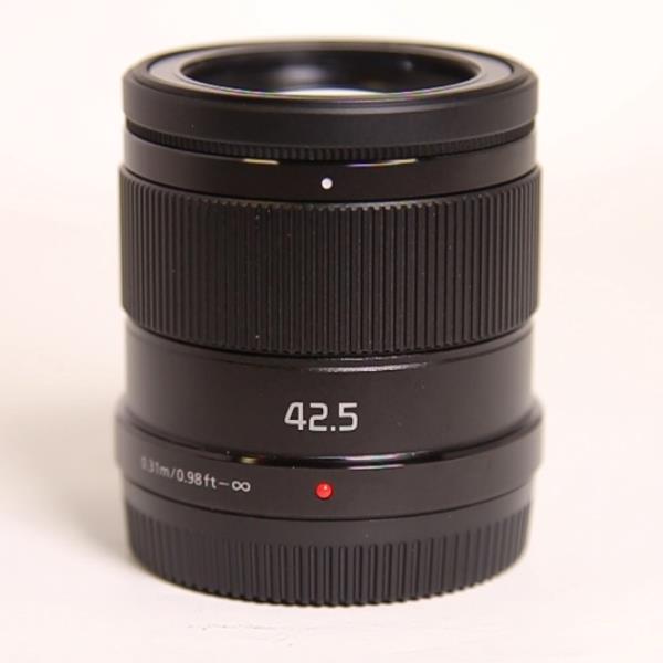 Used Panasonic Lumix G 42.5mm f/1.7 ASPH Power O.I.S. Lens Black
