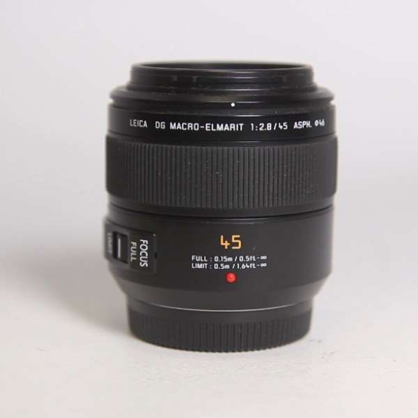 Used Panasonic Leica DG Macro-Elmarit 45mm f/2.8 ASPH MEGA O.I.S. Lens