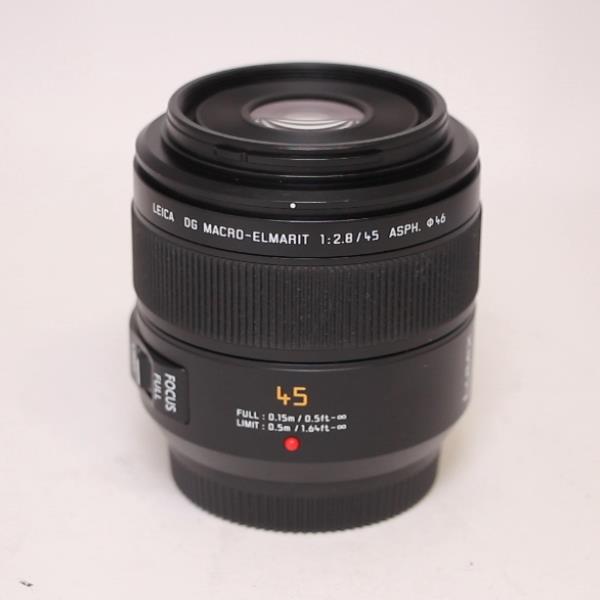 Used Panasonic Leica DG Macro-Elmarit 45mm f/2.8 ASPH MEGA O.I.S. Lens