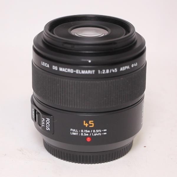 Used Panasonic Leica DG Macro-Elmarit 45mm f/2.8 ASPH MEGA O.I.S. Lens