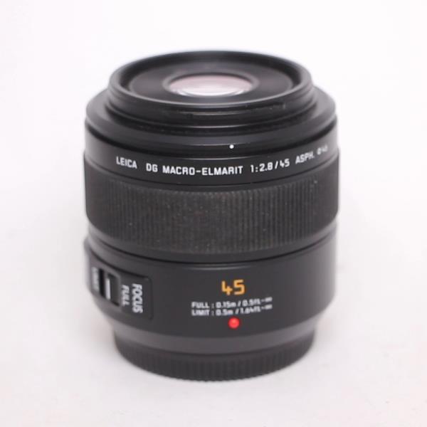Used Panasonic Leica DG Macro-Elmarit 45mm f/2.8 ASPH MEGA O.I.S. Lens