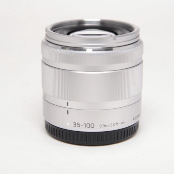Used Panasonic Lumix G Vario 35-100mm f/4-5.6 ASPH MEGA O.I.S. Lens Silver