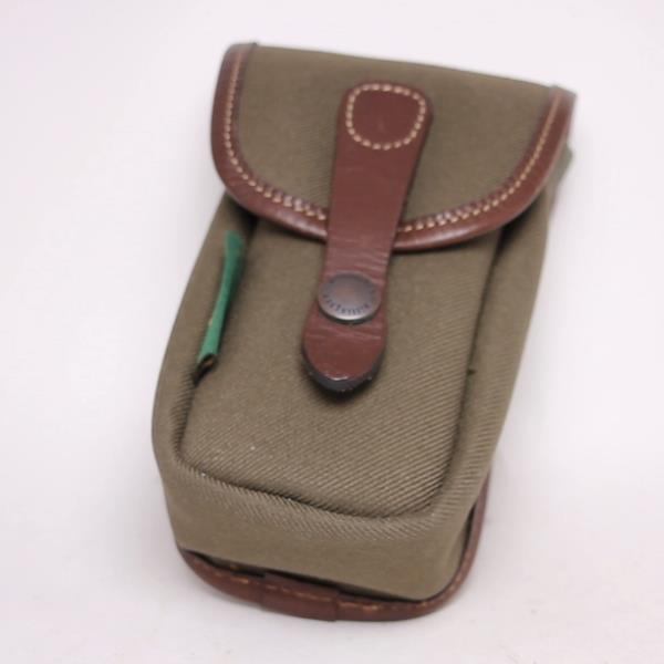Used Billingham AVEA 3 Sage & Chocolate Leather Bag Pocket