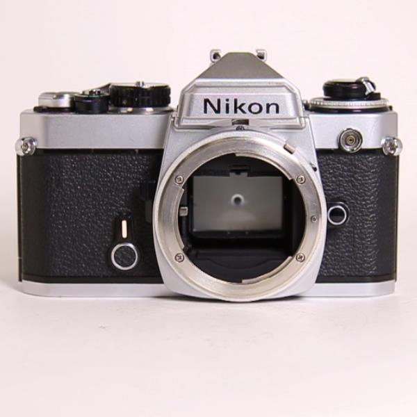 Used Nikon FE 35mm Film Camera Body Silver