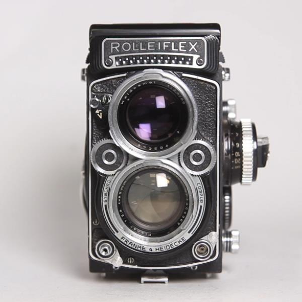 Used Camera Film -ROLLEIFLEX 2.8F TLR Film Camera Planar 80mm f/2.8