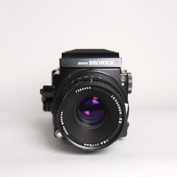 Used Zenza Bronica ETRS with Bronica 75mm f/2.8 MC Lens