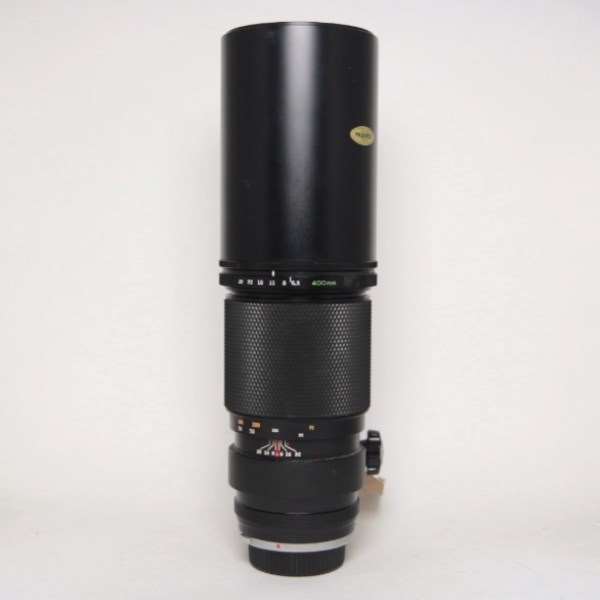 Used Olympus OM-System 400mm f6.3 AUTO-T OM film lens.