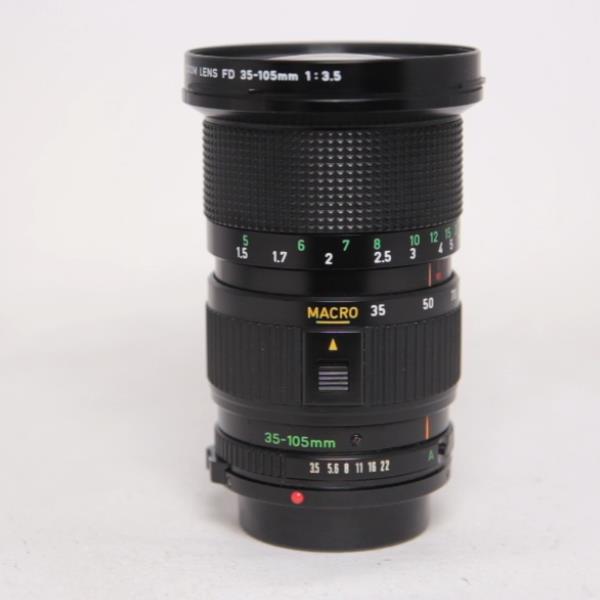 Used Canon 35-105mm f3.5 FD macro film lens