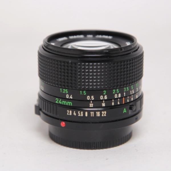 Used Canon 24mm f2.8 FD Film Lens