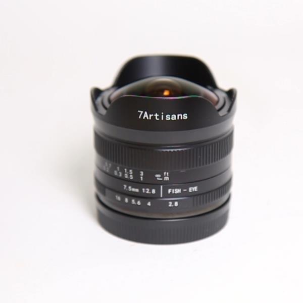 Used 7Artisans 7.5mm f2.8 Mark II E Mount Lens