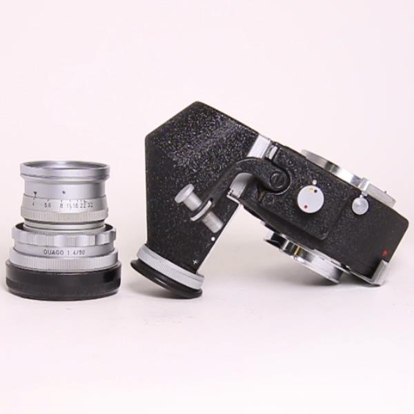 Used Leitz Visoflex 6 & OTXBO 16460 Viewfinder + Elmar-M 90mm f/4