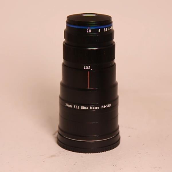 Used Laowa 25mm f/2.8 2.5-5x ultra macro Sony-E