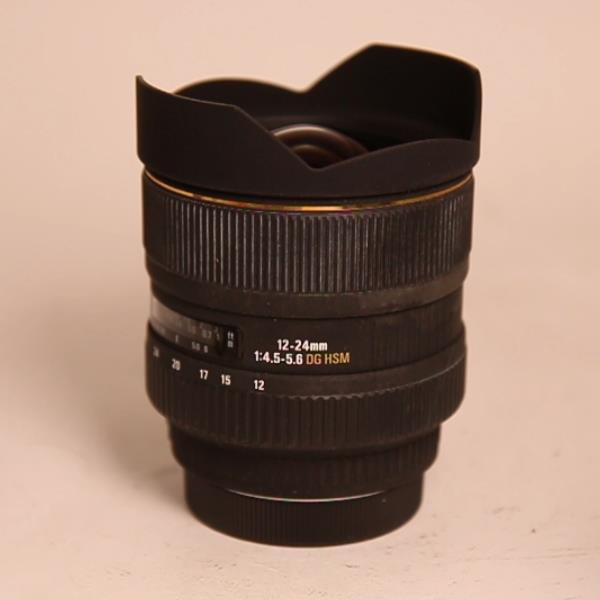 Used Sigma 12-24mm f/4.5-5.6 EX  DG HSM Wide Angle Zoom Lens for Canon