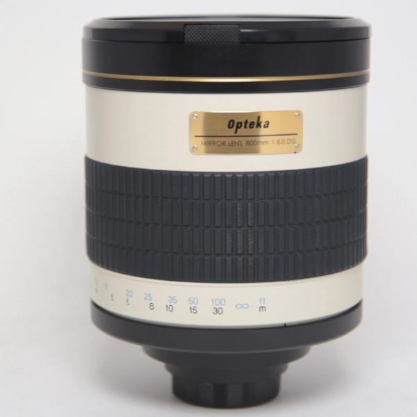 Used Opteka 800mm Mirror Lens F/8 Lens T Mount (with EOS Adapter)