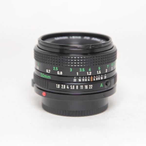 Used Canon 50mm F1.8 FD lens