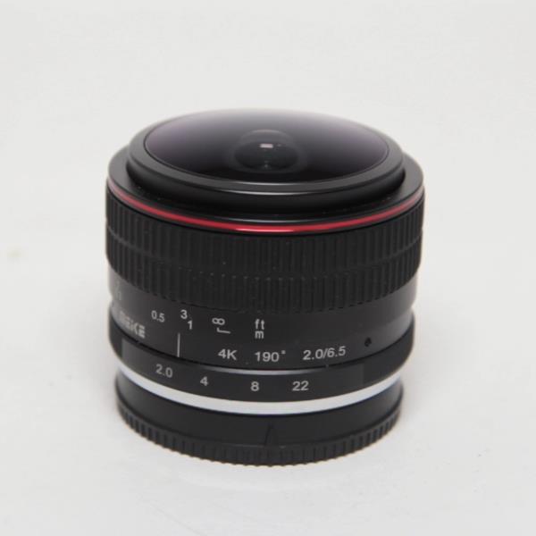 Used Meike 6.5mm APS-C f2 Fuji X mount manual focus lens