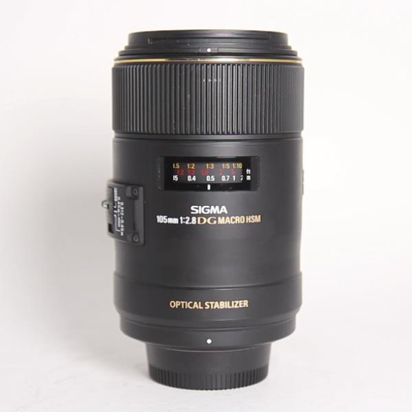 Used Sigma 105mm f/2.8 EX DG OS HSM Macro Lens Canon EF