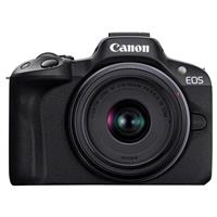 Canon EOS R50 Camera Black with RF-S 18-45mm Lens Kit Open Box
