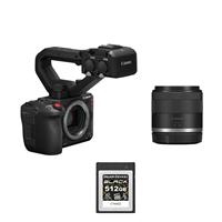 Canon EOS C50 with RF-S 14-30mm Lens and 512GB CF Cinema Camera Kit