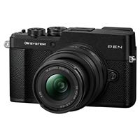 OM System PEN Black Camera with 14-42mm III Lens Kit