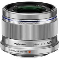 Olympus M.Zuiko Digital 25mm f/1.8 Lens Silver