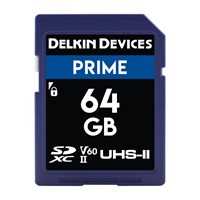Delkin Prime SD V60 UHS-II 64GB Memory Card