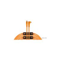 Tether Tools TetherPro Optima 10G USB-C 9.4m Straight to Right Orange