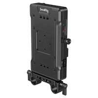 SmallRig V Mount Battery Adapter Plate with Dual Rod Clamp