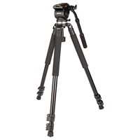 Kenro Standard Aluminium Video Tripod Kit with VH01B Fluid Head