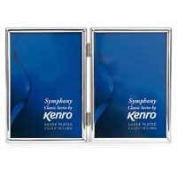 Symphony Classic Silver Plated Twin 7x5 Portrait Frame