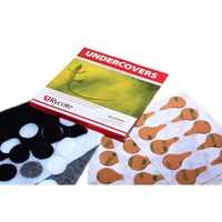 Rycote Undercovers Black 30 Undercovers/30 Stickies Original